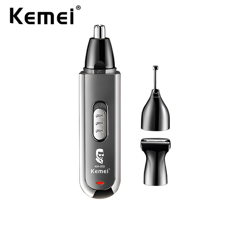 Nose Trimmer - Kemei เครื่องเล็มขนหูและจมูกอเนกประสงค์ เครื่องเล็มขนบนใบหน้า TYPE-C ตัดแต่งขนตามร่างกายชาร์จไฟได้ USB