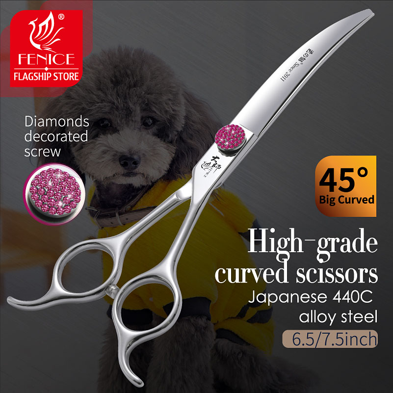 Fenice Pink Diamond Screw Pet  - Grooming Scissors บทวิจารณ์และราคา